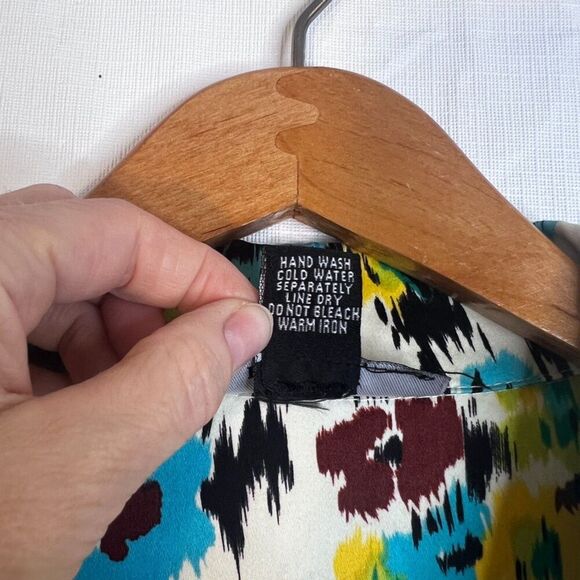 Kaktus Southwestern Print Lightweight Jacket Maximalist Cotton Bold Size Large - Picture 7 of 8